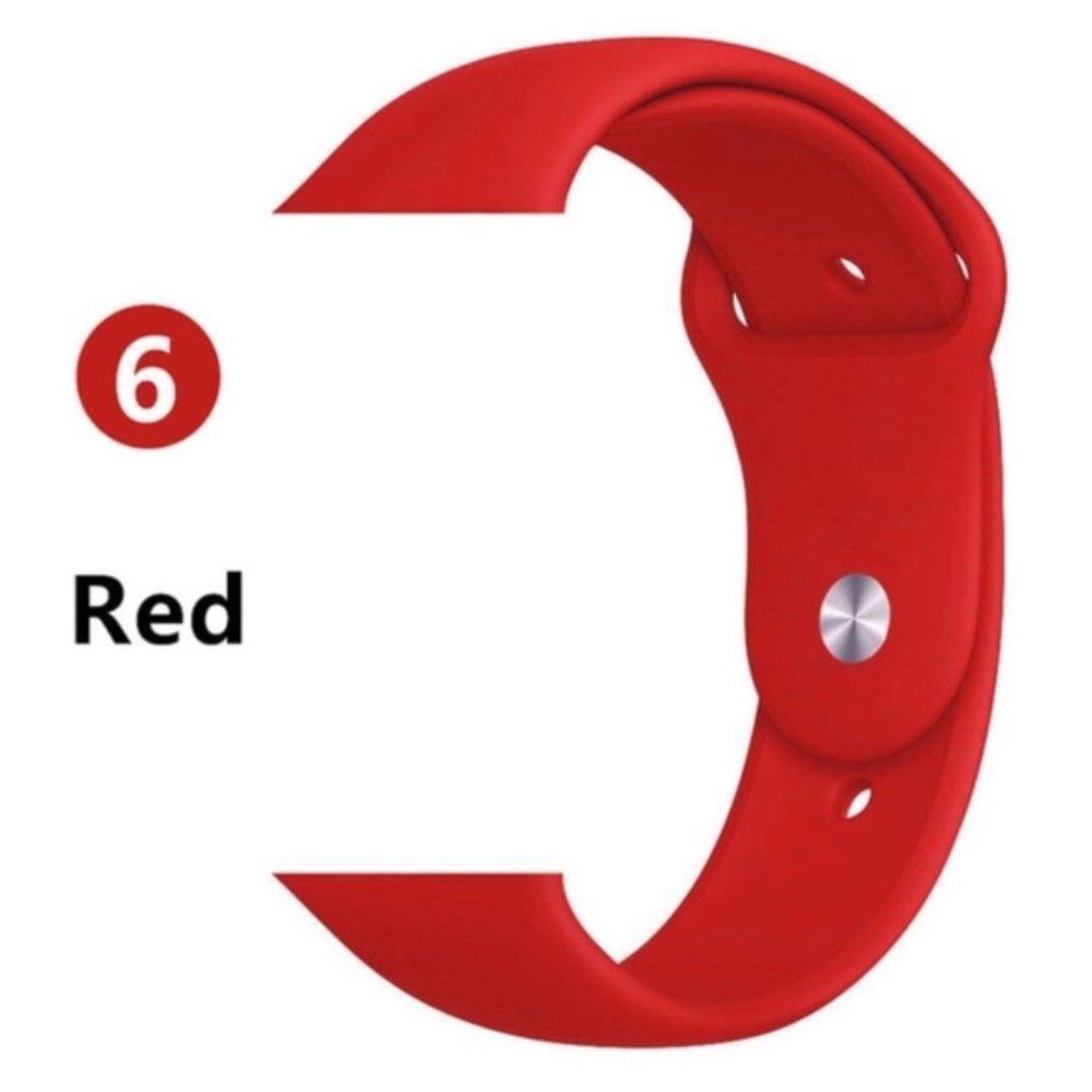 NEW[BAND] RED Sport Silicone For Apple Watch